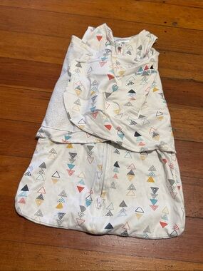 Halo White Sleep Sack with Multicolor Triangle Print